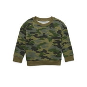 Wonder Nation Toddler Boys Fleece Graphic Top with Long-Sleeves, Sizes 12M-5T